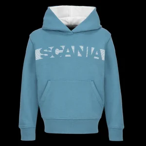 Scania Kids Light Blue Stripe Hoodie Cheap