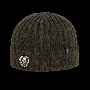 Scania Kids Ribbed Beanie - Olive Green Best