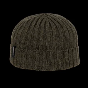 Scania Kids Ribbed Beanie - Olive Green Best