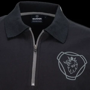 Scania Men's Anthracite Duo 1/4 Zip Polo Sale