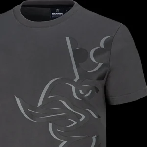 Scania Men's Anthracite Griffin Duo T-Shirt Flash Sale