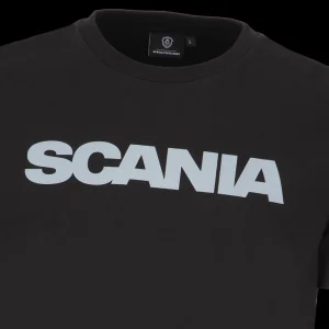 Scania Men's Black Basic Wordmark T-Shirt Cheap
