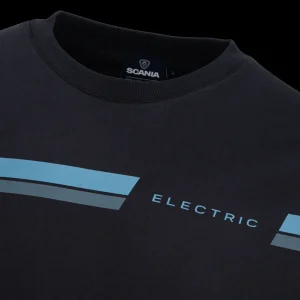 Scania Men's Black Ice Electric Stripe T-Shirt Cheap