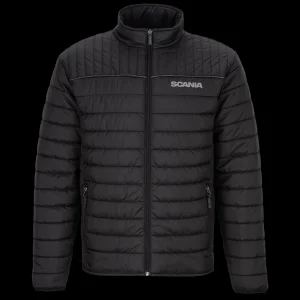 Scania Men's Black Quilted Jacket Flash Sale