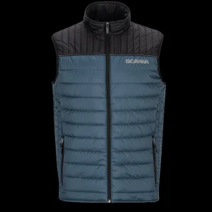 Scania Men's Blue Duo Quilted Gilet Shop