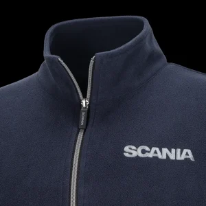 Scania Men's Navy Base Fleece Jacket New