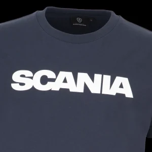 Scania Men's Navy Basic Wordmark T-Shirt Fashion