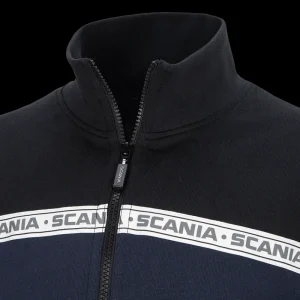 Scania Men's Navy Duo Retro ¼ Zip Sweatshirt Store