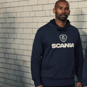 Scania Men's Navy Trademark Hoodie Hot
