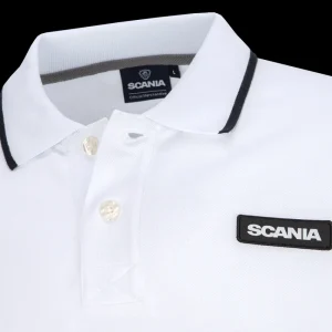 Scania Men's Optical White Base Polo Sale