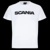 Scania Men's White Basic Wordmark T-Shirt Cheap