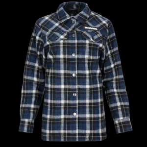 Scania Women's Blue Checked Overshirt Discount