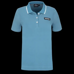 Scania Women's Light Blue Base Polo Store