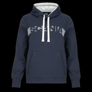 Scania Women's Navy Stripe Relaxed Hoodie Best