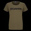 Scania Women's Olive Basic Wordmark T-Shirt Cheap