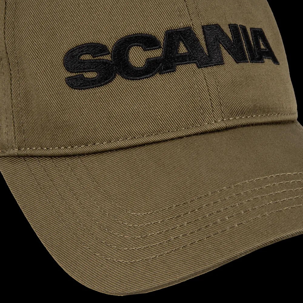 wordmark_baseball_cap__olive_green_2.webp Scania Wordmark Baseball Cap - Olive Green Fashion